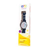 EasyRead Time Teacher Alloy Wrist Watch - Red & Blue Face - Past & To - Navy Blue Strap - ERW-RB-PT-NB