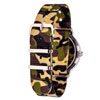 EasyRead Time Teacher Alloy Wrist Watch - Black-Green Face - Past & To - Green Camo Strap - ERW-BKG-PT-GC