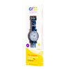 EasyRead Time Teacher Alloy Wrist Watch - White-Blue Face - Past & To - Blue Camo Strap - ERW-WB-PT-BC