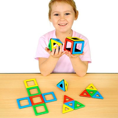 Magnetic Polydron Set - Set of 32 Pieces - 50-1000