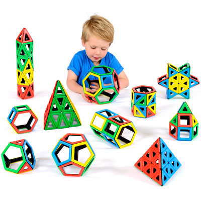 Magnetic Polydron School Set - Set of 224 Pieces - 50-4000