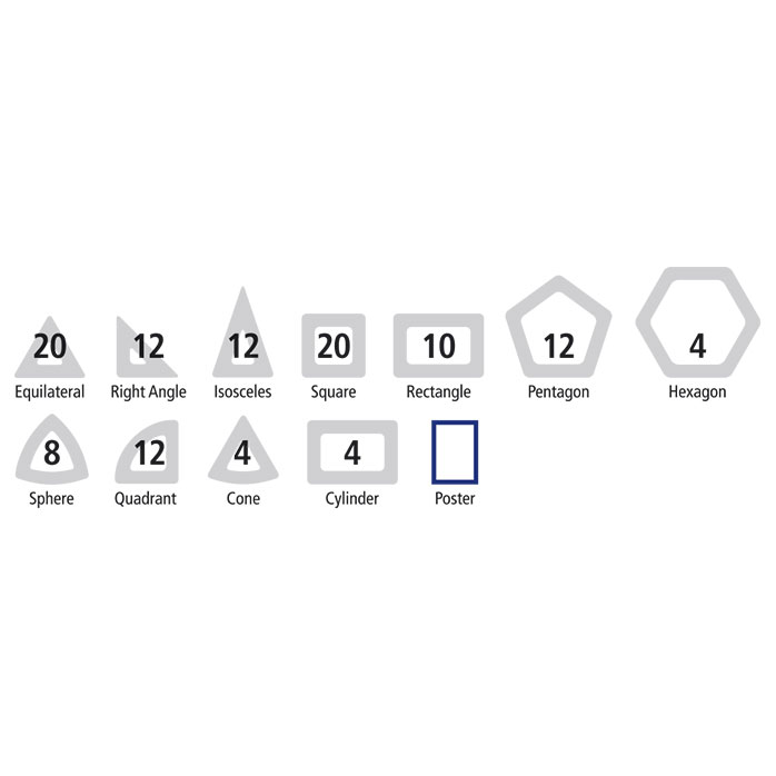 Polydron Magnetic Maths Shape & Sphera Set