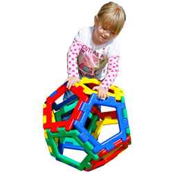 Giant Polydron Pentagon Set - Set of 12 Pieces