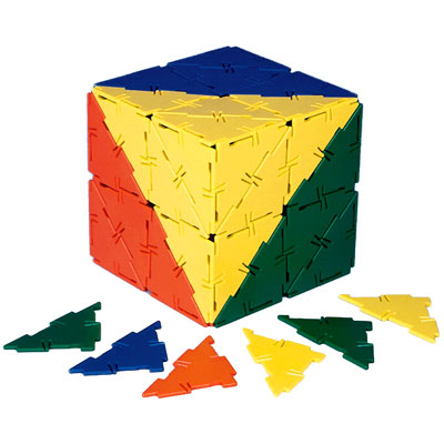 Polydron Right Angle Triangles - Set of 80 - 10-0302