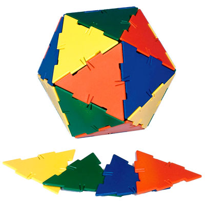 Polydron Large Equilateral Triangles - Set of 50 - 10-0303