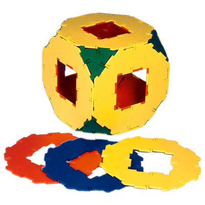 Polydron Octagons with Cut-Out - Set of 10 - 10-0800