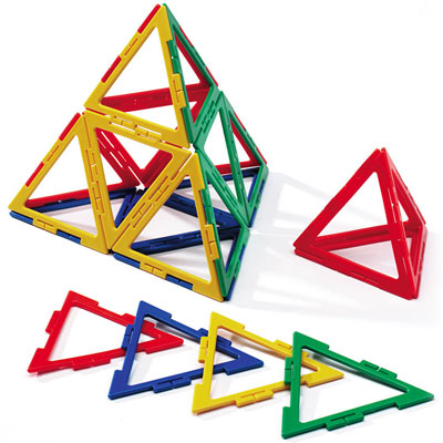 Polydron Frameworks Large Equilateral Triangles - Set of 60 - 10-F303