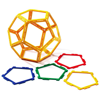 Polydron Frameworks Pentagons - Set of 40 - 10-F500