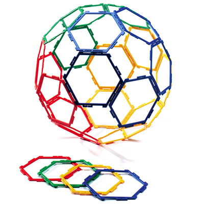 Polydron Frameworks Hexagons - Set of 30 - 10-F600