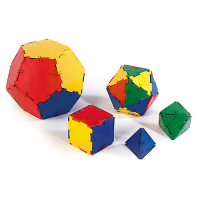 Polydron Platonic Solids Set - Set of 50 Pieces - 10-3000