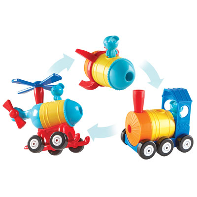 1-2-3 Build It! Rocket-Train-Helicopter - LER2859