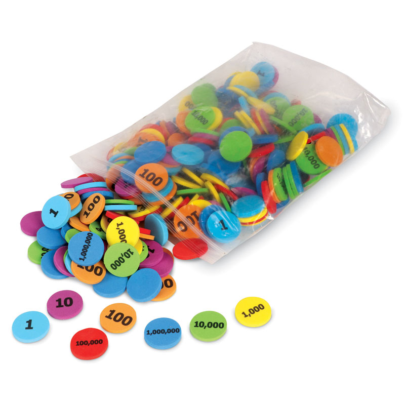 Place Value Disks Set Of 280 LER5215 Primary ICT