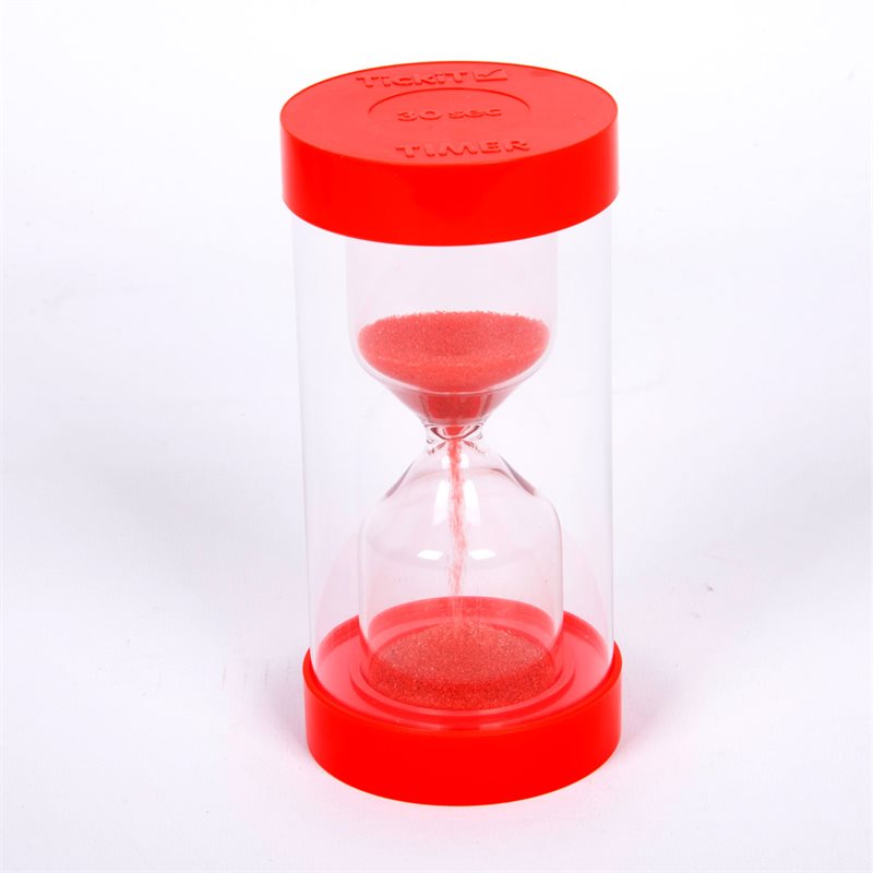 ColourBright Large Sand Timer - 30 Second - Red - CD92109