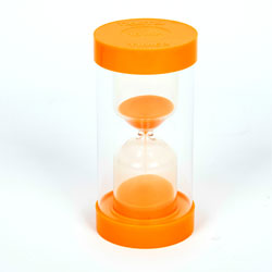 ColourBright Large Sand Timer - 10 Minute - Orange