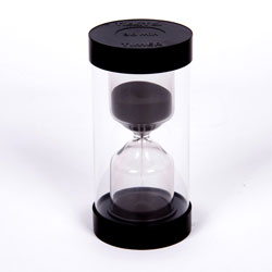 ColourBright Large Sand Timer - 30 Minute - Black