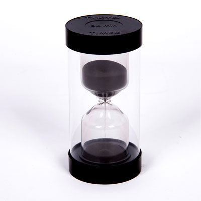 ColourBright Large Sand Timer - 30 Minute - Black - CD92123