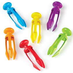 Tri-Grip Tongs  - Set of 6 - by Learning Resources