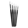 White Round Synthetic Sable Brushes - Set of 5 - MB534-5