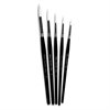 White Round Synthetic Sable Brushes - Set of 5 - MB534-5