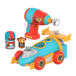 Design & Drill Bolt Buddies Race Car - by Educational Insights