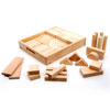 Jumbo Rubberwood Blocks - Set of 54 Pieces with Storage Tray