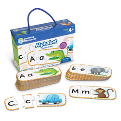 Upper & Lowercase Alphabet Puzzle Cards - by Learning Resources