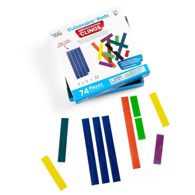 Cuisenaire Rods Demonstration Clings - Set of 74 Pieces - H2M92859