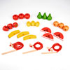 Wooden Lacing Fruits - Set of 21 (includes 3 Laces) - CD74015