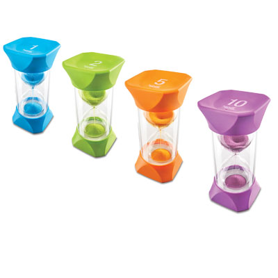 Jumbo Sand Timer Bundle - Set of 4 - by Hand2Mind - H2M93070