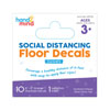 Social Distancing Floor Decals - Dashes - Set of 10 - H2M93732