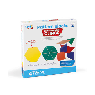Pattern Blocks Demonstration Clings - by Hand2Mind H2M92857 | Primary ICT