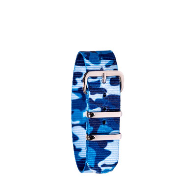 Watch Strap: Blue Camo - by EasyRead Time Teacher - WS-BC