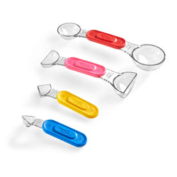 Rainbow Fraction Measuring Spoons - Set of 4
