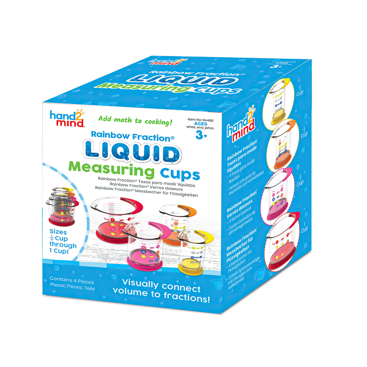 Rainbow Fraction® Liquid Measuring Cups