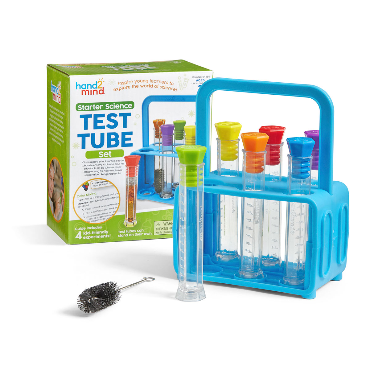 Learning Resources Primary Science Jumbo Test Tubes With Stand 