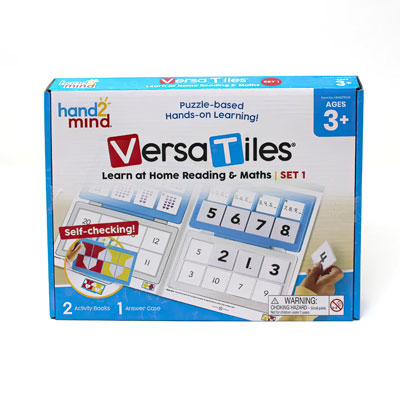 VersaTiles Learn at Home Reading & Maths - Set 1 - for Ages 3+ - H2M93710-UK