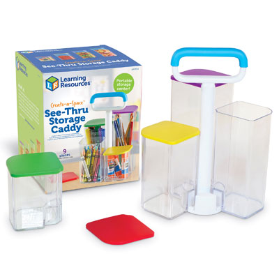 Create-A-Space See-Thru Storage Caddy - by Learning Resources - LER3712