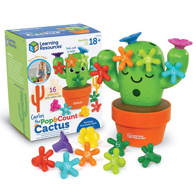 Carlos The Pop & Count Cactus - by Learning Resources - LER9125