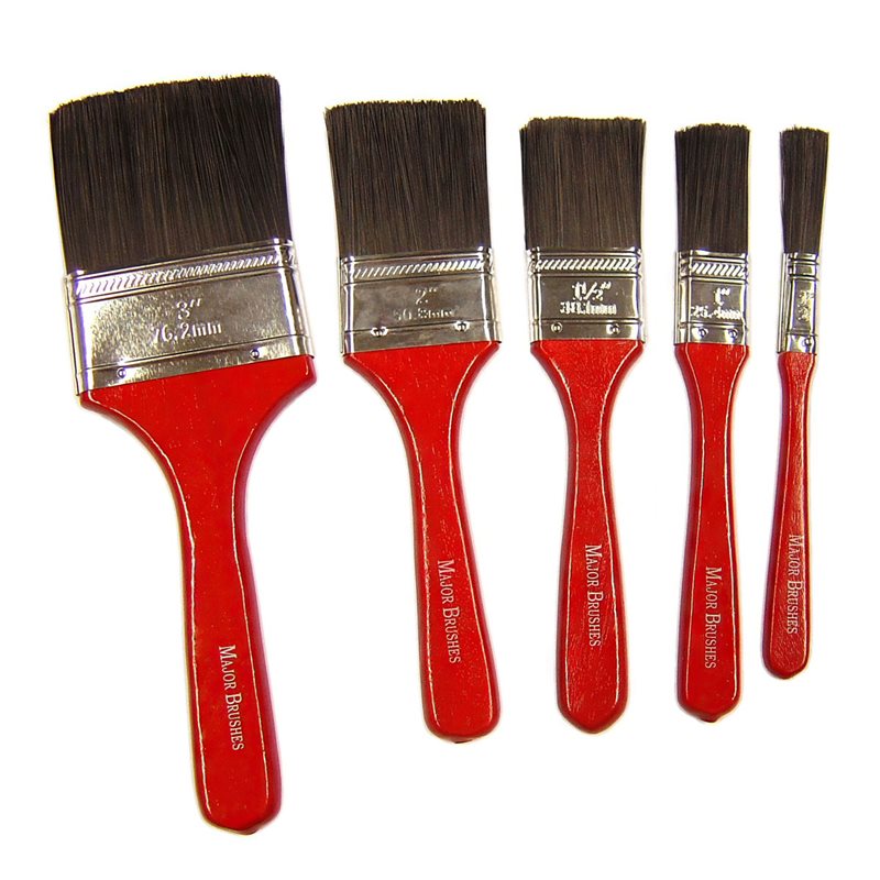 Decorating/Varnish Brushes - Mixed Set of 5 - MB326-5