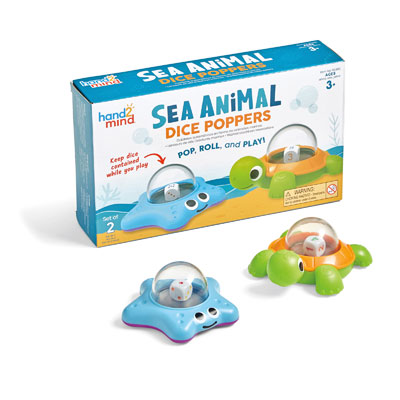 Sea Animal Dice Poppers - Set of 2 - H2M95388