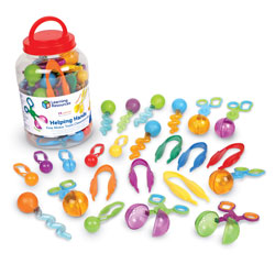 Helping Hands Fine Motor Tools Classroom Set - Set of 24 Pieces - by Learning Resources